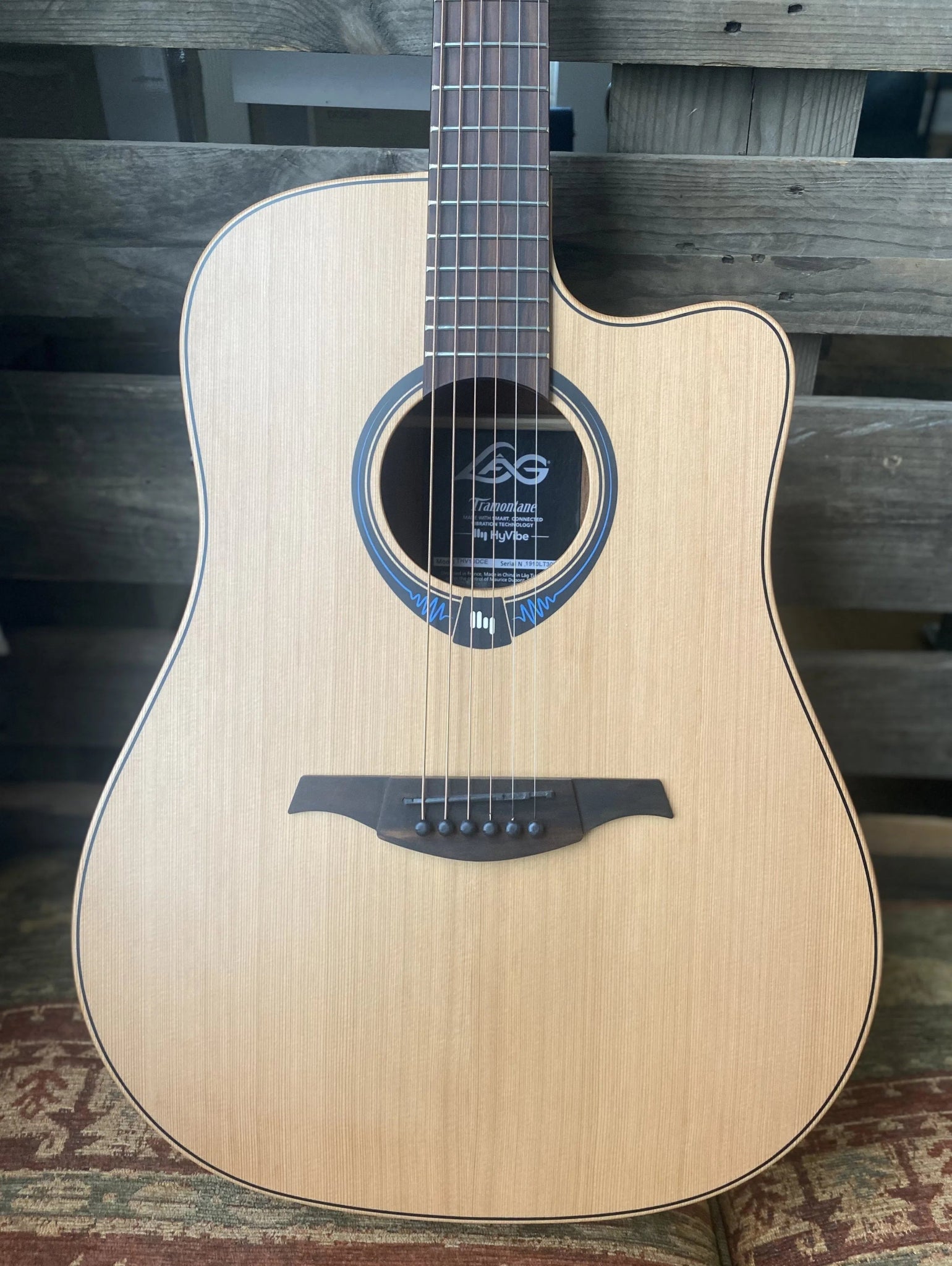 LAG Hyvibe THV10DCE Smart Guitar PLUS FREE PREMIUM HYVIBE GIGBAG (Its more than just a guitar!!!) - Richards Guitars Of Stratford Upon Avon