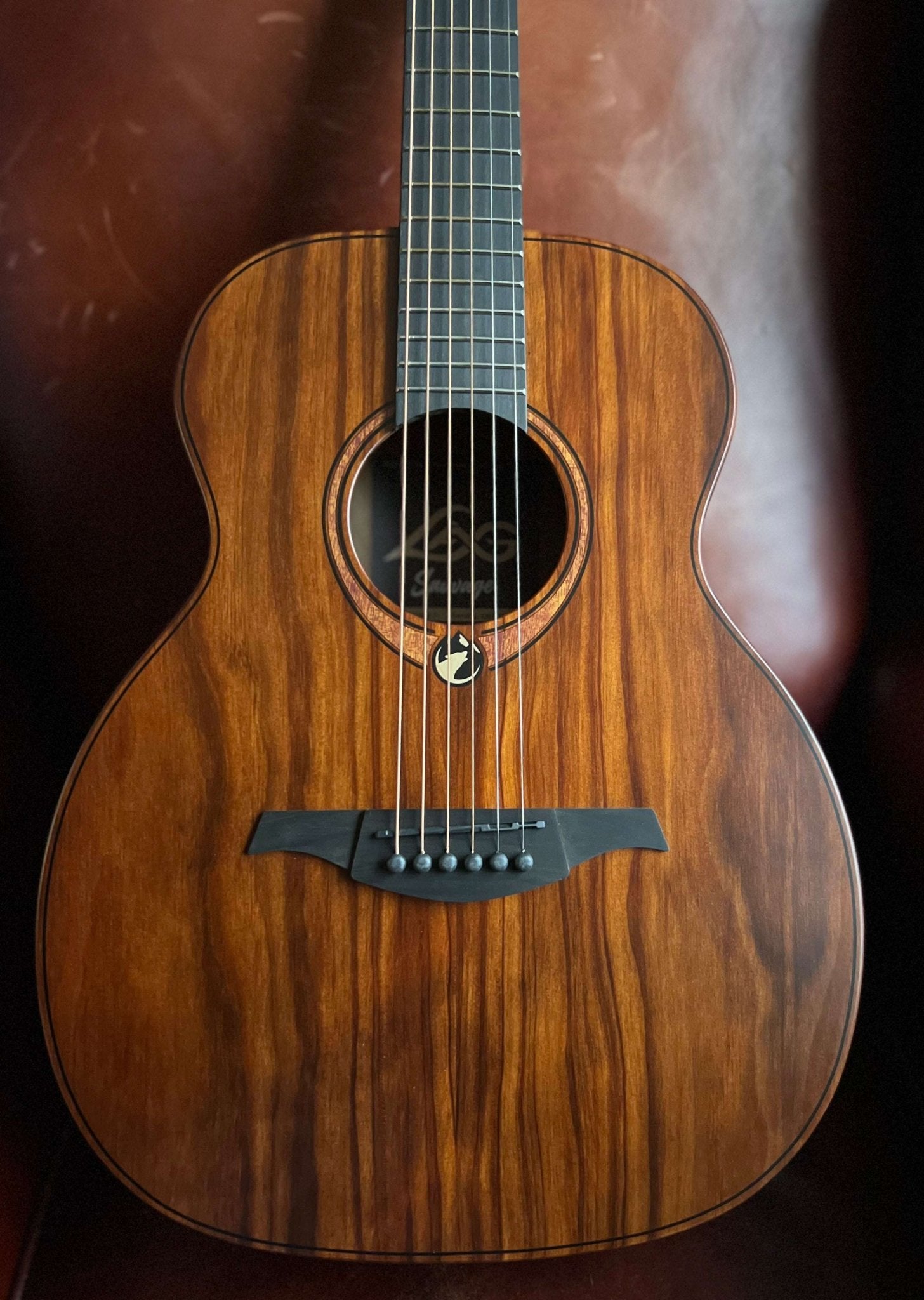 LAG Sauvage Electro Acoustic Travel Guitar - Richards Guitars Of Stratford Upon Avon
