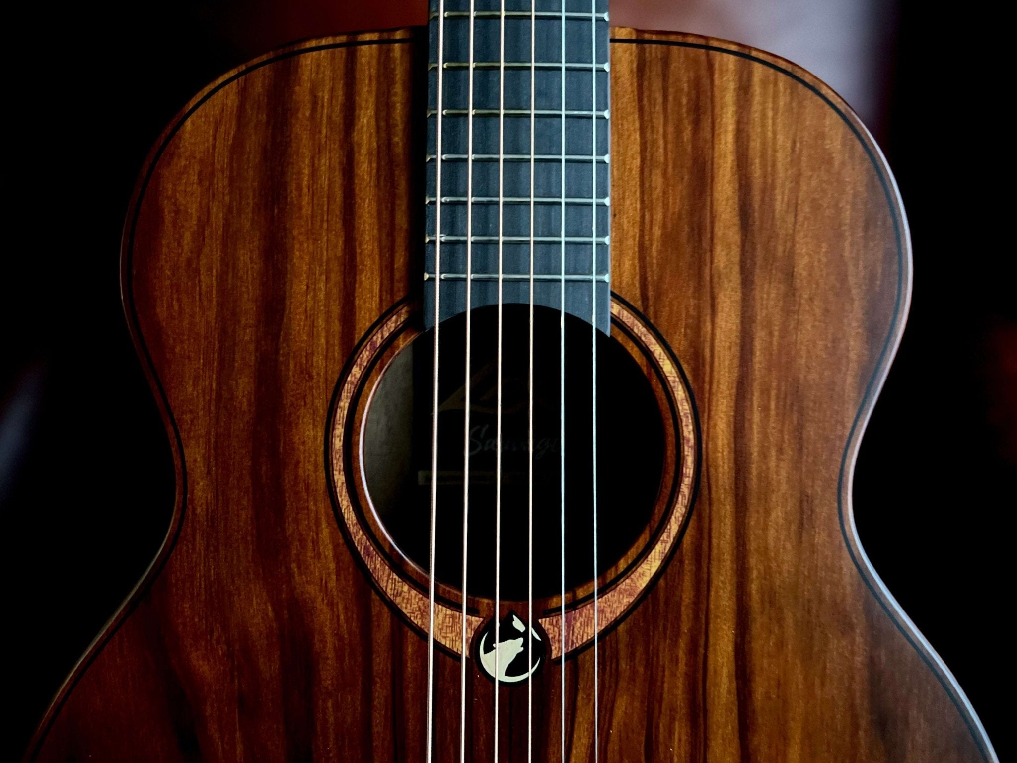 LAG Sauvage Electro Acoustic Travel Guitar - Richards Guitars Of Stratford Upon Avon