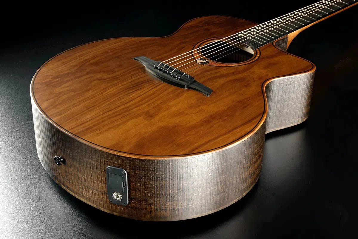 LAG Sauvage Jumbo Cutaway Acoustic - Electric - Richards Guitars Of Stratford Upon Avon