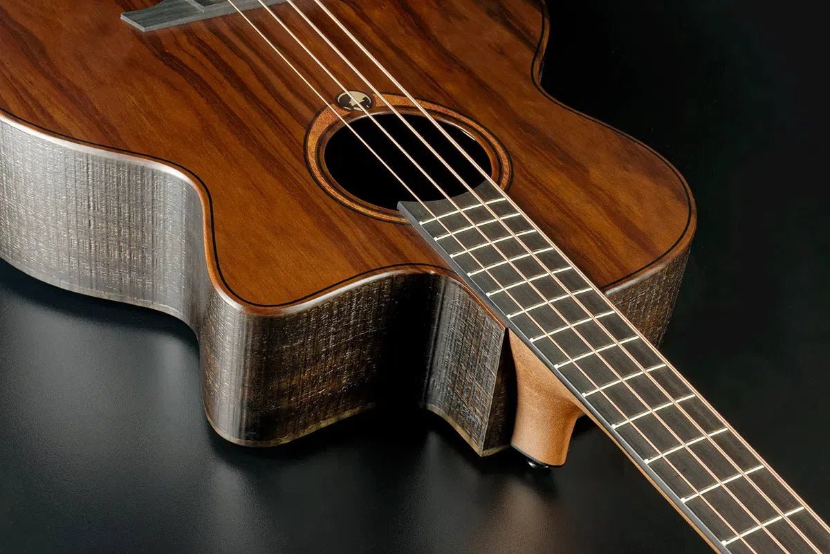 LAG Sauvage Jumbo Cutaway Electro Acoustic Bass Guitar - Richards Guitars Of Stratford Upon Avon