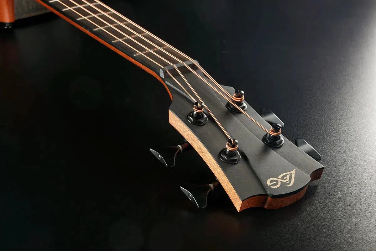 LAG Sauvage Jumbo Cutaway Electro Acoustic Bass Guitar - Richards Guitars Of Stratford Upon Avon