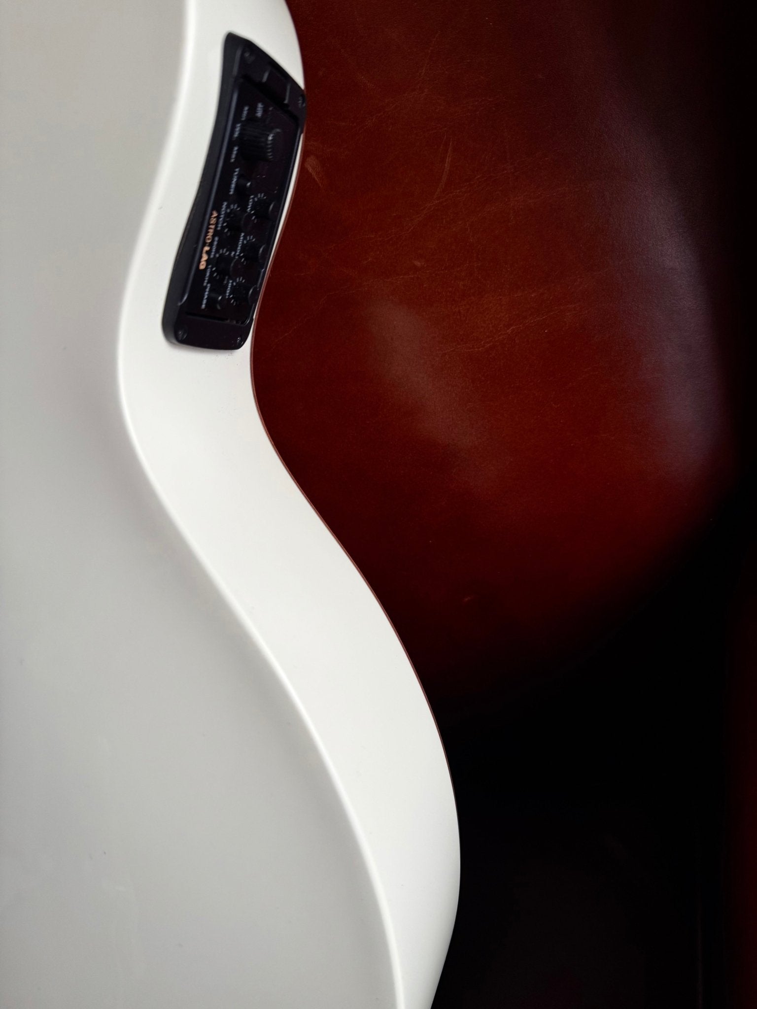 LAG T118 ASCE ivory Grand Auditorium Slimline Electro - Richards Guitars Of Stratford Upon Avon