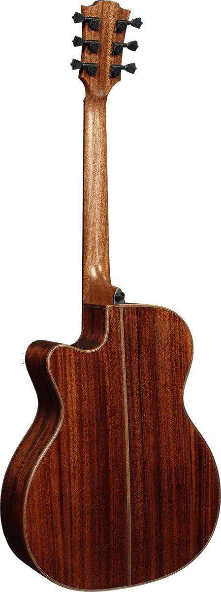LAG TRAMONTANE 118 T118ACE - BRS AUDITORIUM CUTAWAY ELECTRO BROWN SHADOW - Richards Guitars Of Stratford Upon Avon