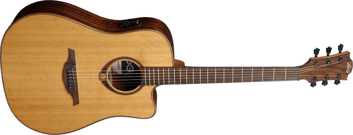 LAG TRAMONTANE 118 T118DCE DREADNOUGHT CUTAWAY ELECTRO - Richards Guitars Of Stratford Upon Avon