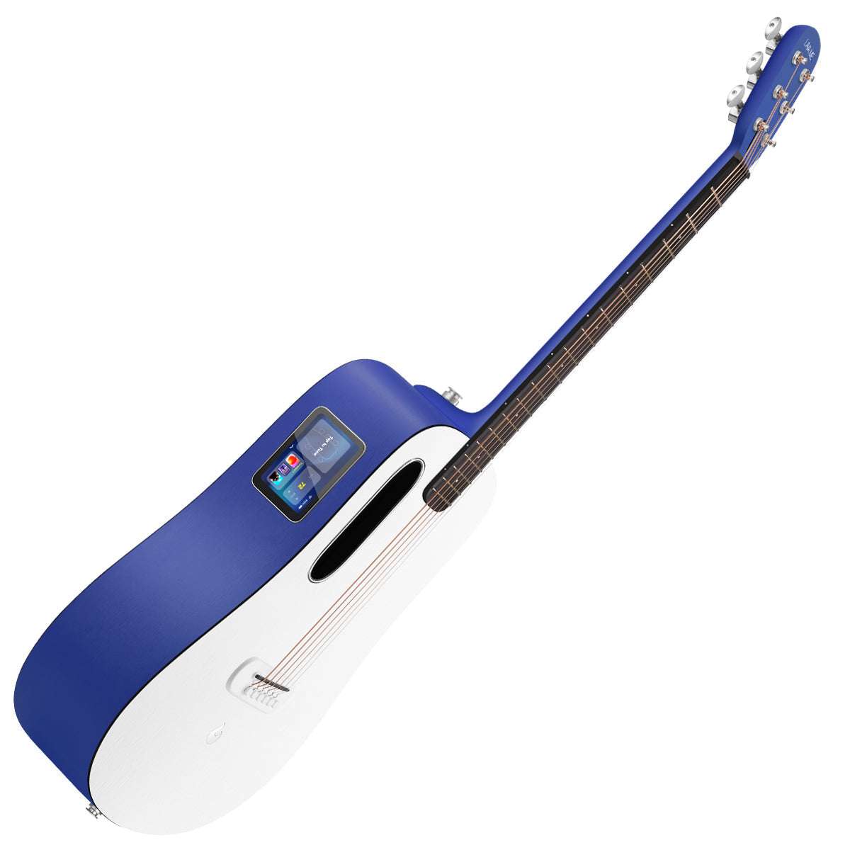LAVA ME PLAY 36" with Lite Bag ~ Deep Blue/Frost White - Richards Guitars Of Stratford Upon Avon