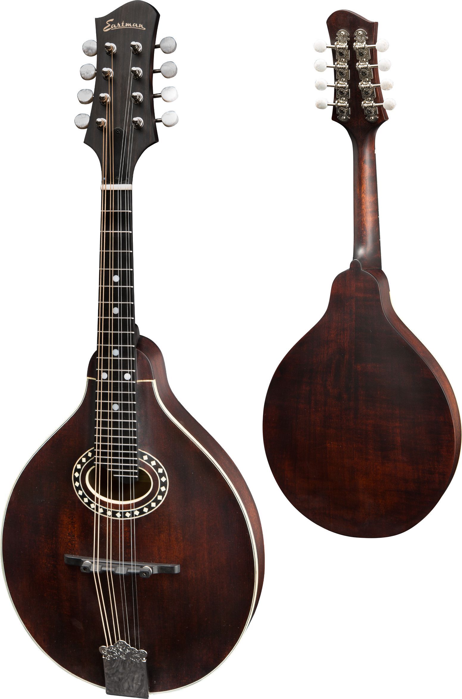 Eastman MD304L A-style Mandolin (oval hole, Solid Spruce top, Solid Maple back and sides, w/Gigbag), Mandolin for sale at Richards Guitars.