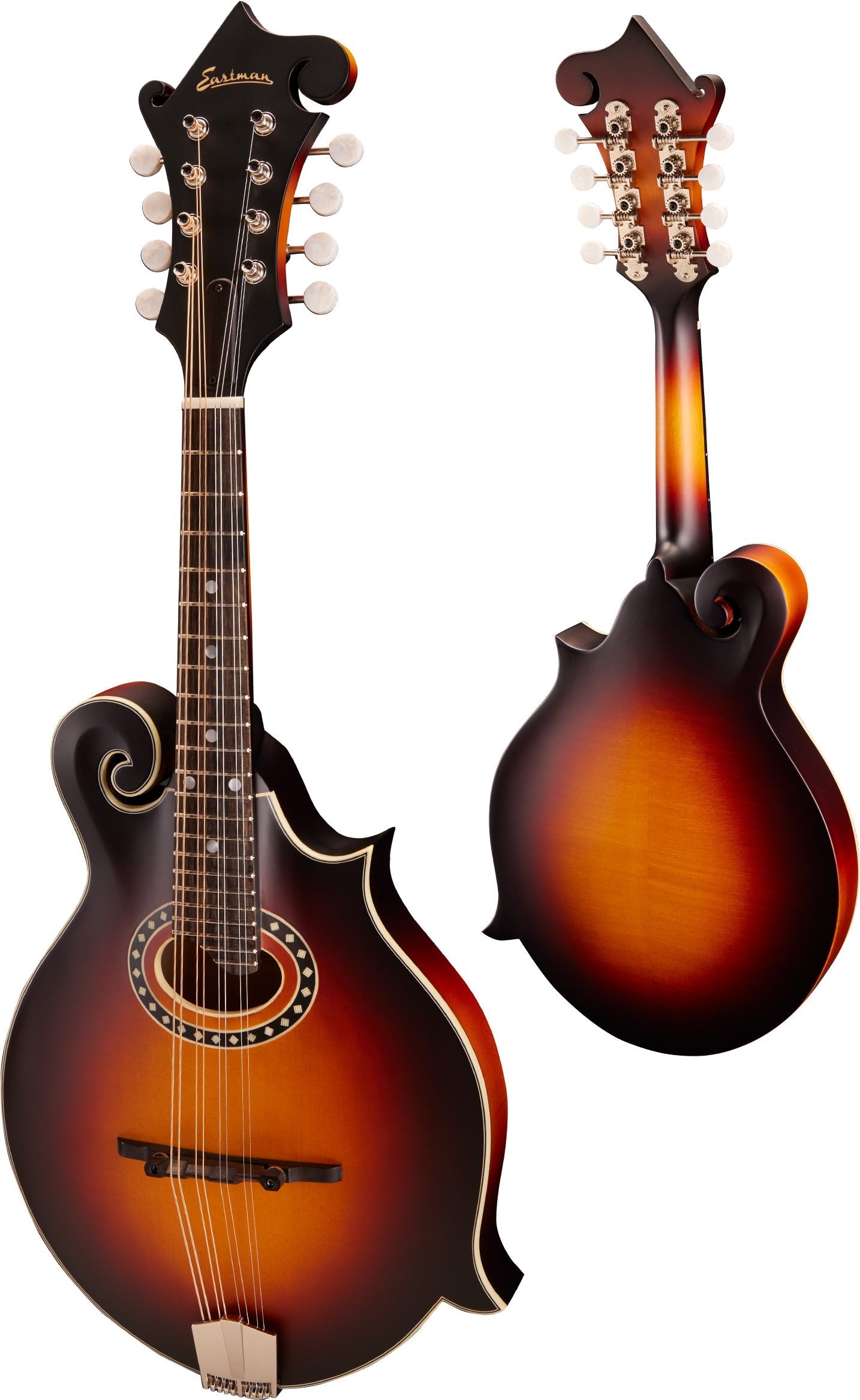 Eastman MD314E-SB F-style oval hole Mandolin, Mandolin for sale at Richards Guitars.