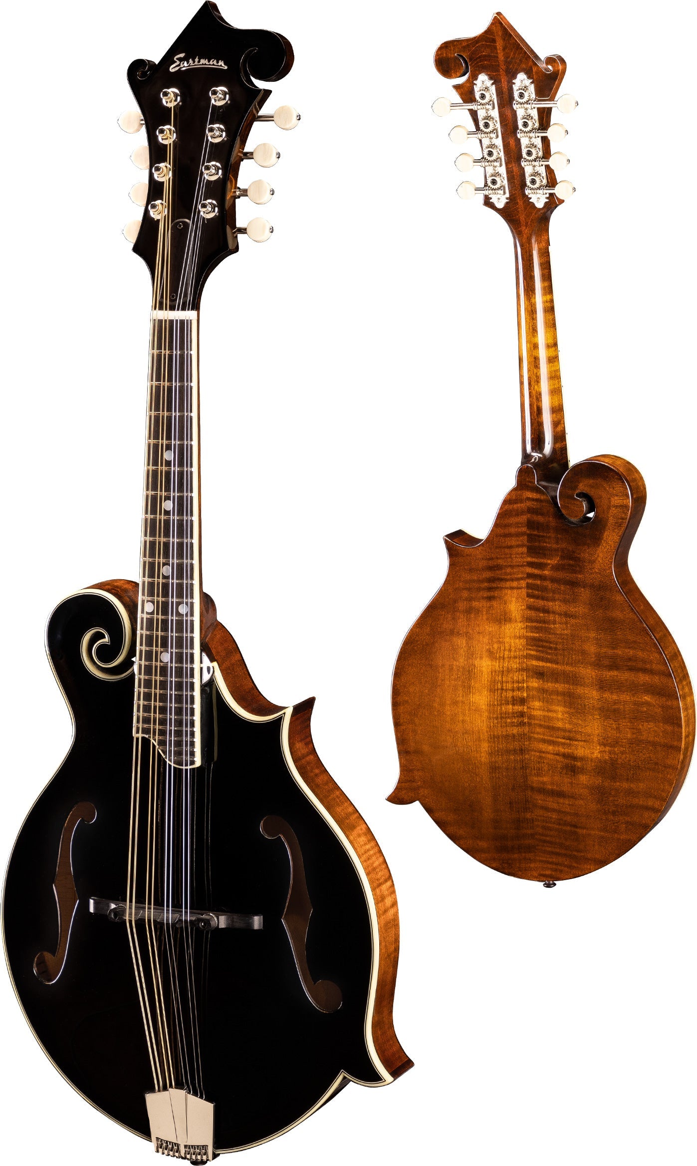 Eastman MD515-BK-LTD F-style F-holes Mandolin, Mandolin for sale at Richards Guitars.
