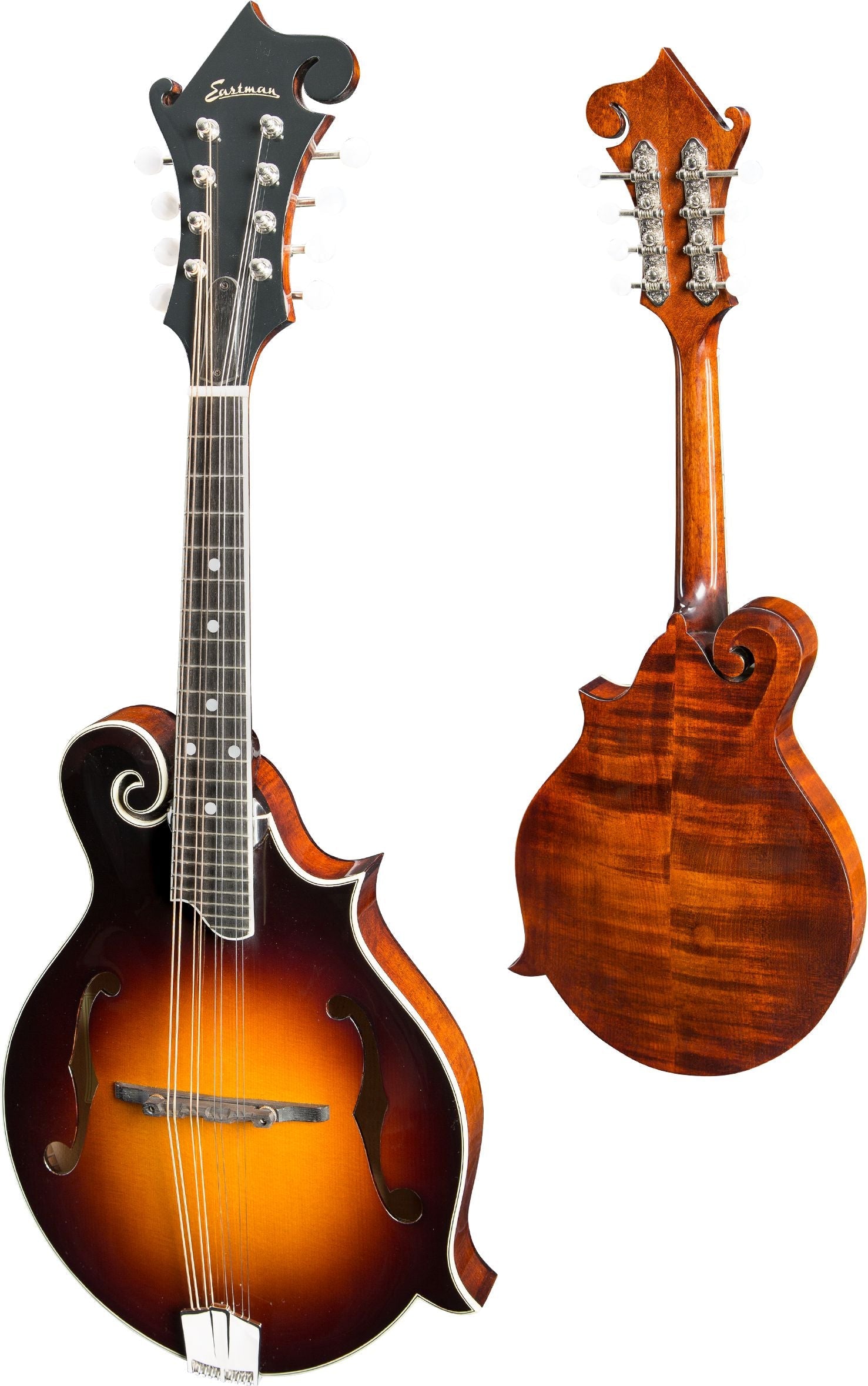 Eastman MD515-CS F-style F-holes Classic Sunburst Mandolin (Solid Spruce top, Solid Maple back and sides, w/Case), Mandolin for sale at Richards Guitars.