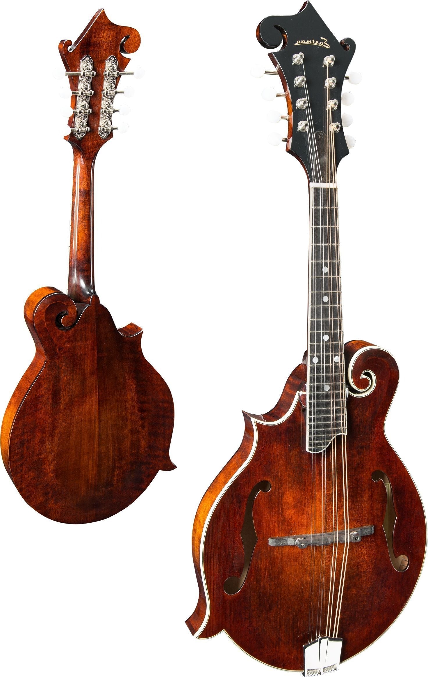 Eastman MD515L F-style F-holes Mandolin, Left handed (Solid Spruce top, Solid Maple back and sides, w/Case), Mandolin for sale at Richards Guitars.