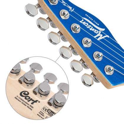 Manson Meta Series MBM - 2H - Sustaniac Blue Bell - Richards Guitars Of Stratford Upon Avon