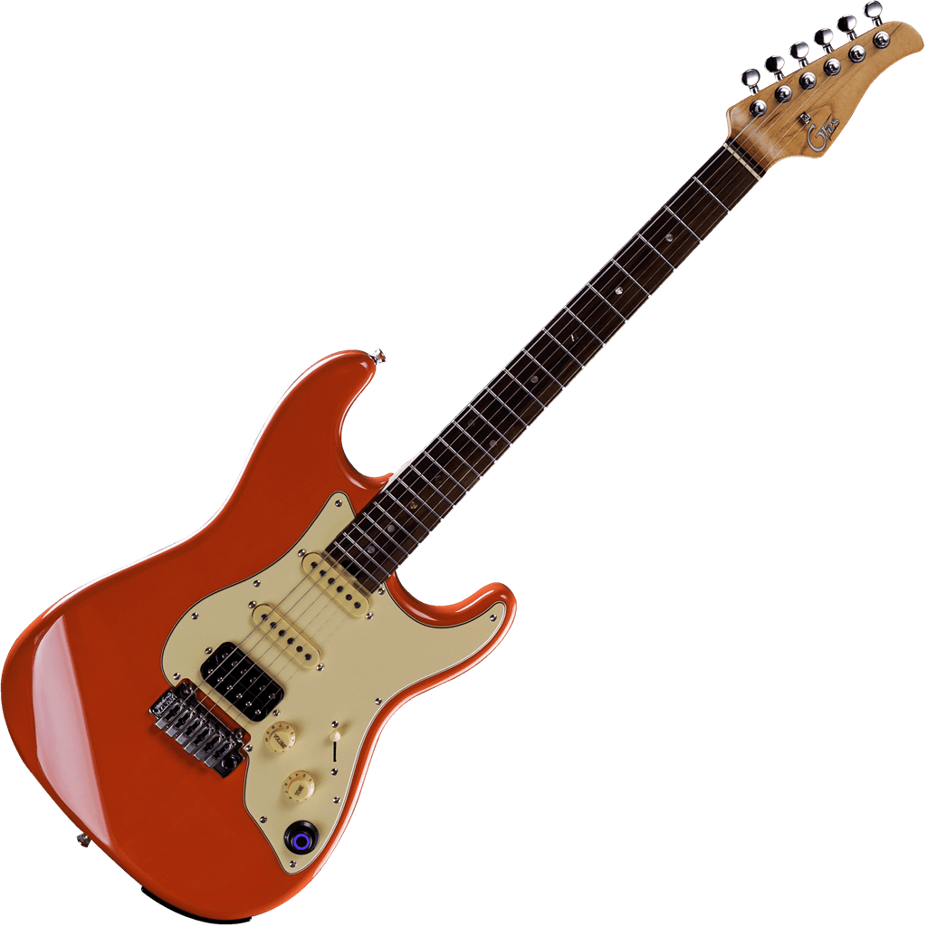 MOOER GTRS PRO 800 FIESTA RED RN Inteligent Guitar With Built In Effects & Programmable App + £225 Of Custom Pro Setup & Backup Service - Richards Guitars Of Stratford Upon Avon