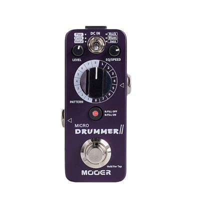 MOOER MICRO DRUMMER II DRUM MACHINE PEDAL - Richards Guitars Of Stratford Upon Avon