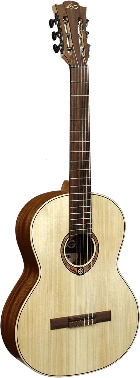 LAG OCCITANIA 70 OCL70 LEFTY CLASSICAL SPRUCE 4/4, Nylon Strung Guitar for sale at Richards Guitars.