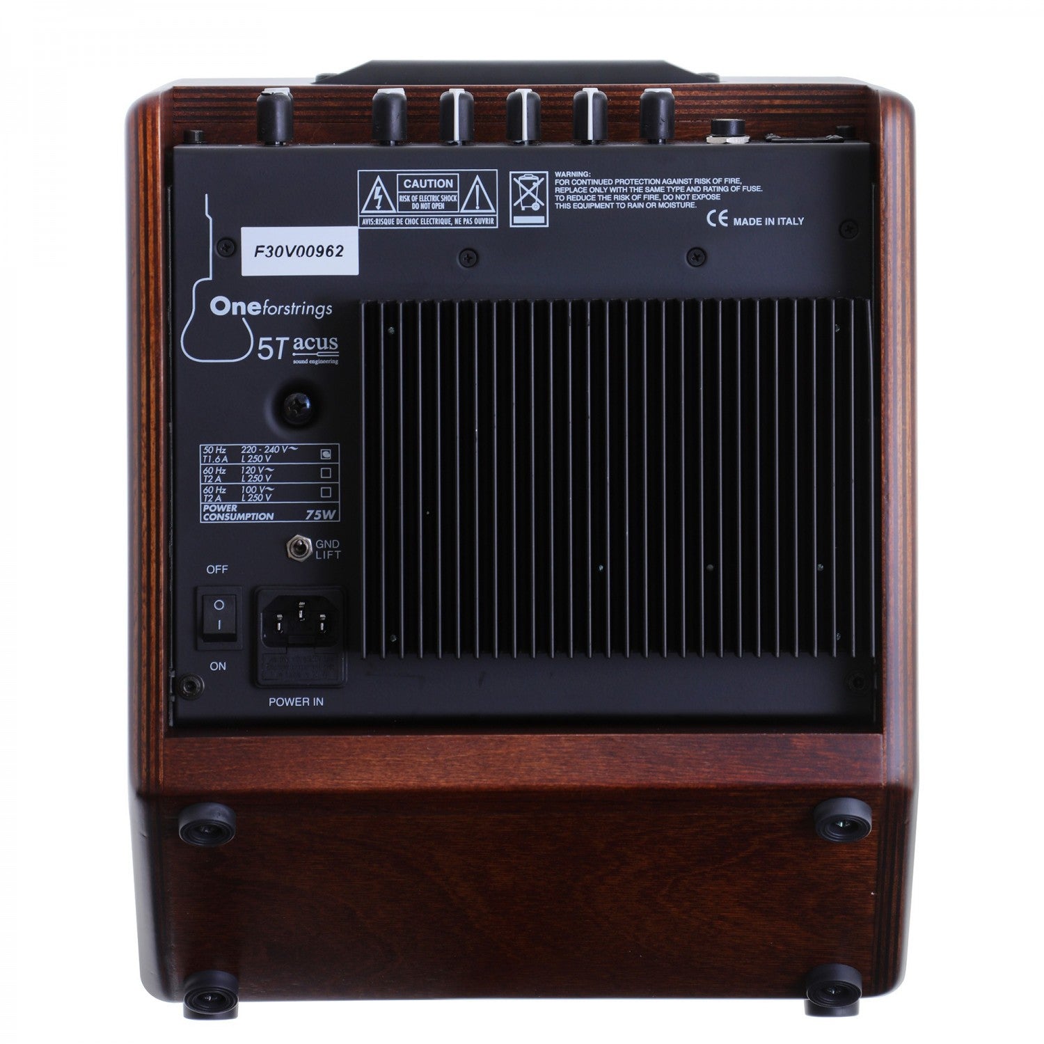 ACUS ONEFORSTRINGS 5T SIMON WD (Wood - Angled), Amplification for sale at Richards Guitars.