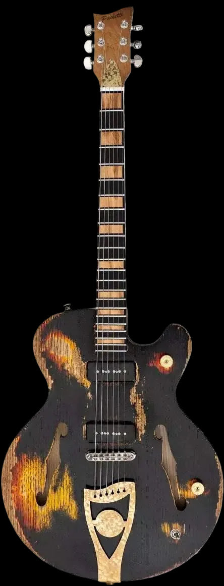 Paoletti 500 Lounge 2P90 Heavy Black - Richards Guitars Of Stratford Upon Avon