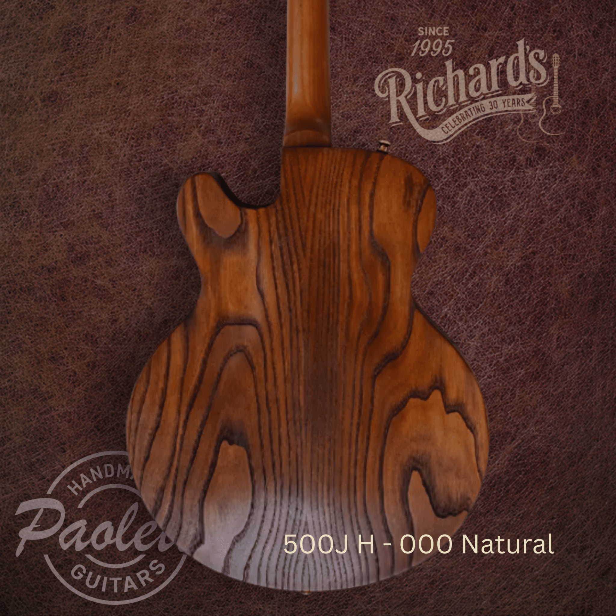Paoletti 500J H - 000 Natural - Richards Guitars Of Stratford Upon Avon