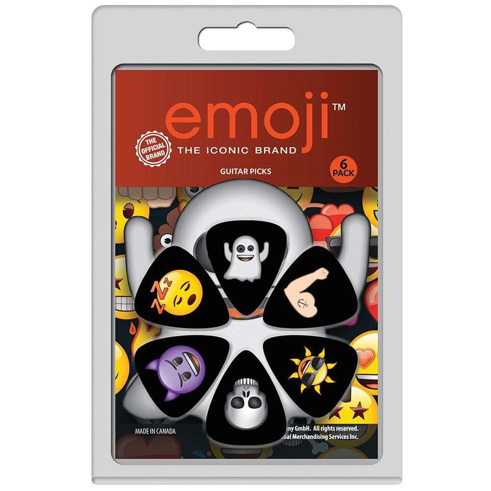 Perri's 6 Pick Pack ~ Emoji 8 - Richards Guitars Of Stratford Upon Avon