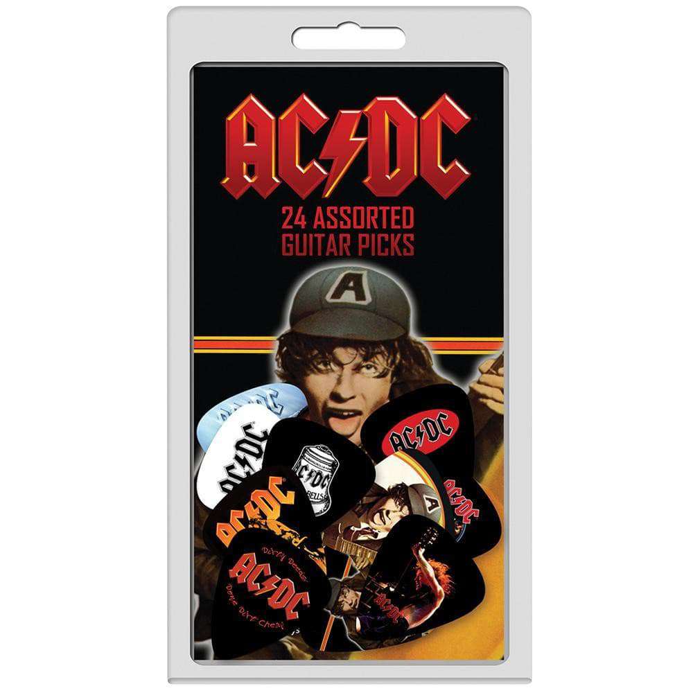 Perri's AC/DC Assorted Picks ~ 24 Pack - Richards Guitars Of Stratford Upon Avon