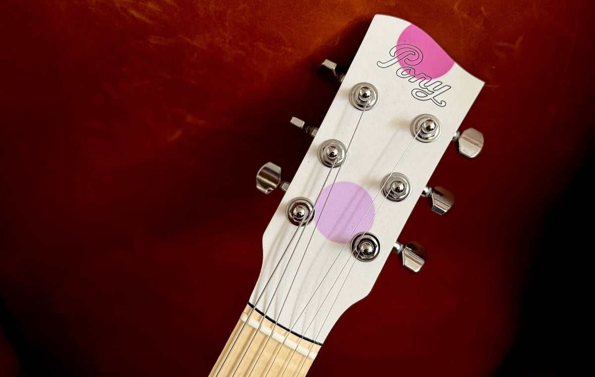 Pony Riva Pink Polka. Hand Made in Germany (And SOOOOOO COOL!!!!) - Richards Guitars Of Stratford Upon Avon
