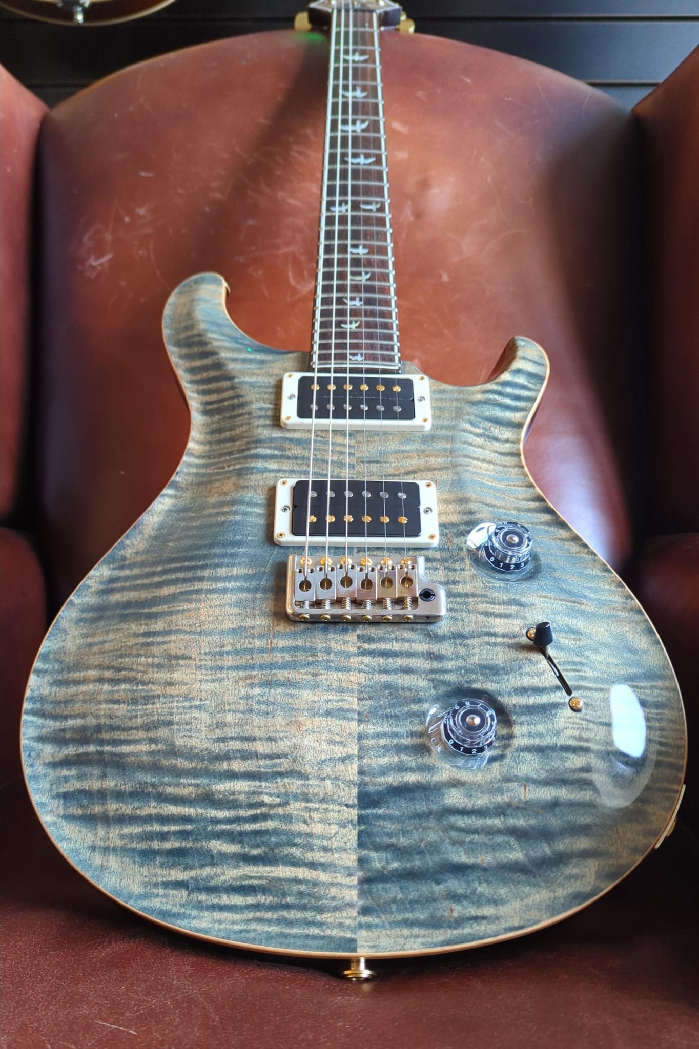 PRS 30th anniversary custom 24 Faded Whale Blue (Used) - Richards Guitars Of Stratford Upon Avon