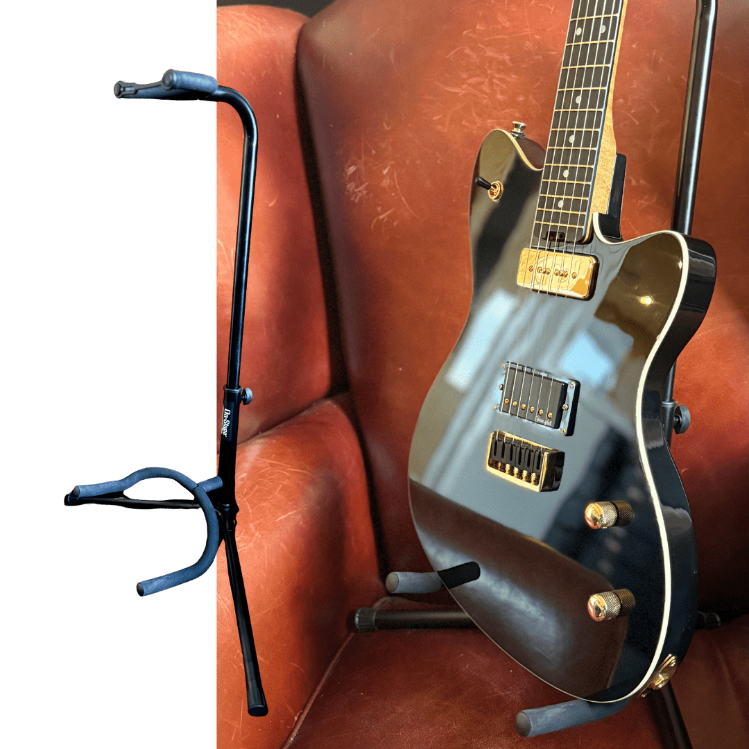 Quality Universal Guitar Stand. Suitable For All Styles Of Guitar (Acoustic, Electric, Bass) - Richards Guitars Of Stratford Upon Avon