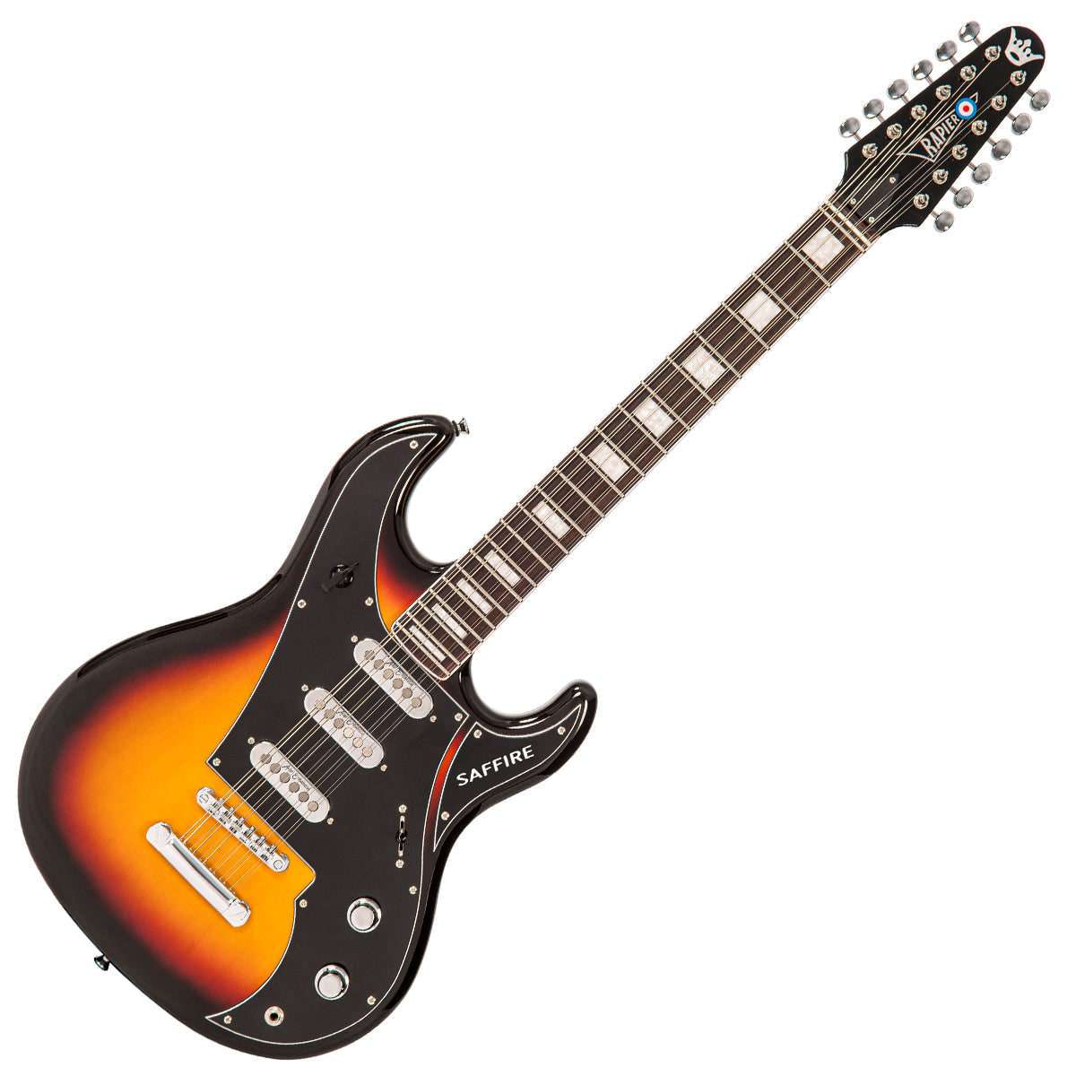 Rapier Saffire 12 String Electric Guitar ~ Sunburst - Richards Guitars Of Stratford Upon Avon
