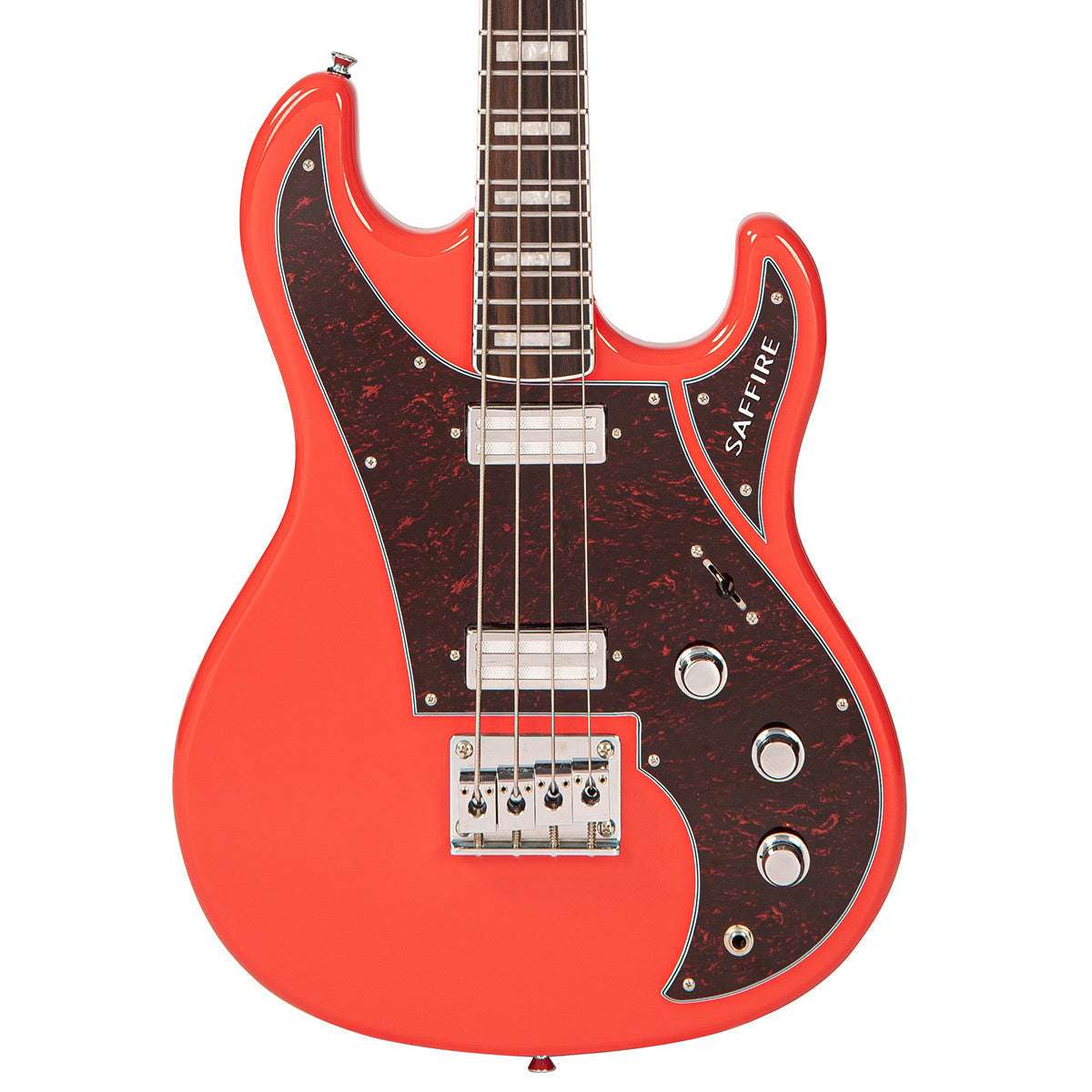Rapier Saffire Bass Guitar ~ Fiesta Red - Richards Guitars Of Stratford Upon Avon