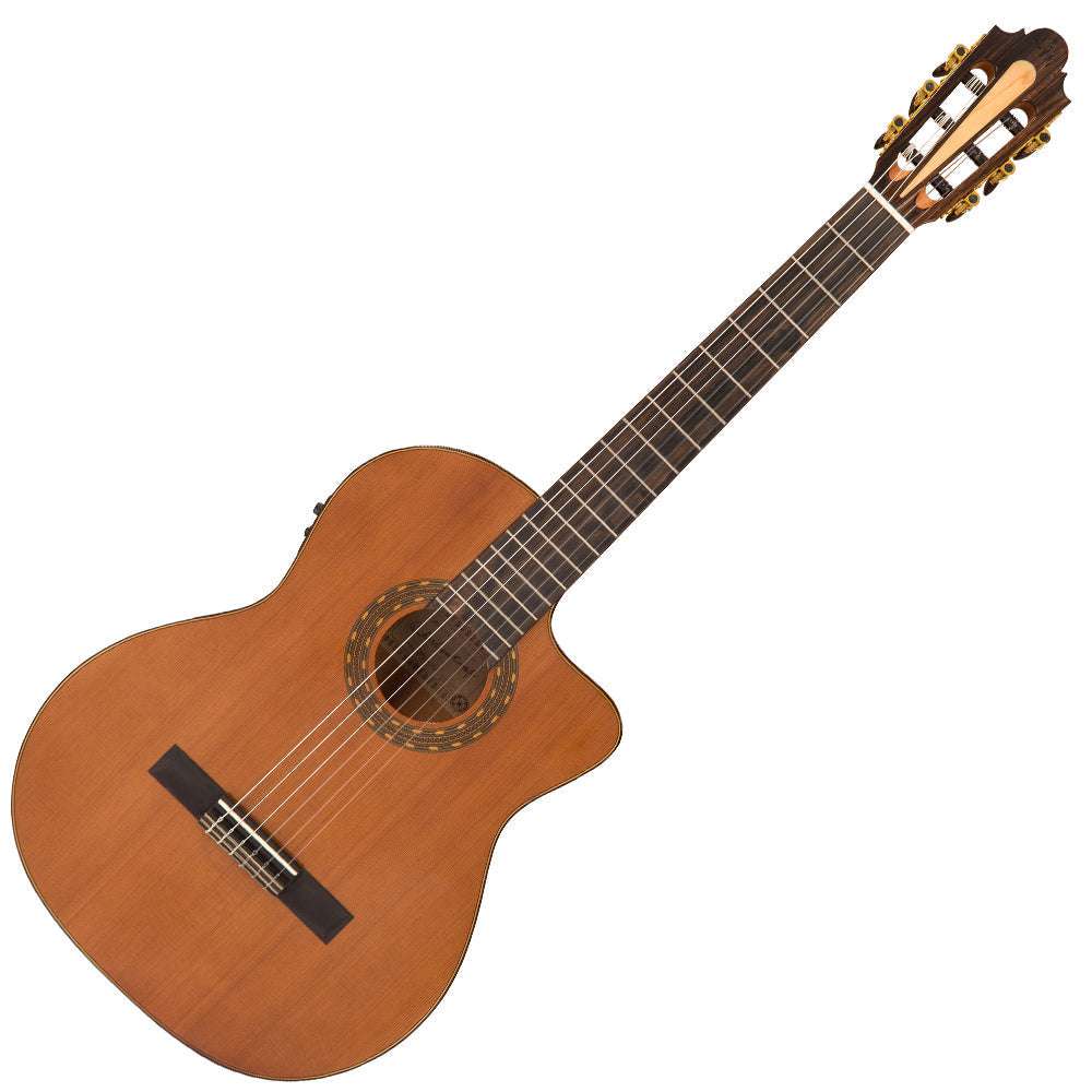 Santos Martinez Allegro Cutaway Electro - Classic Guitar ~ Natural High Gloss - Richards Guitars Of Stratford Upon Avon