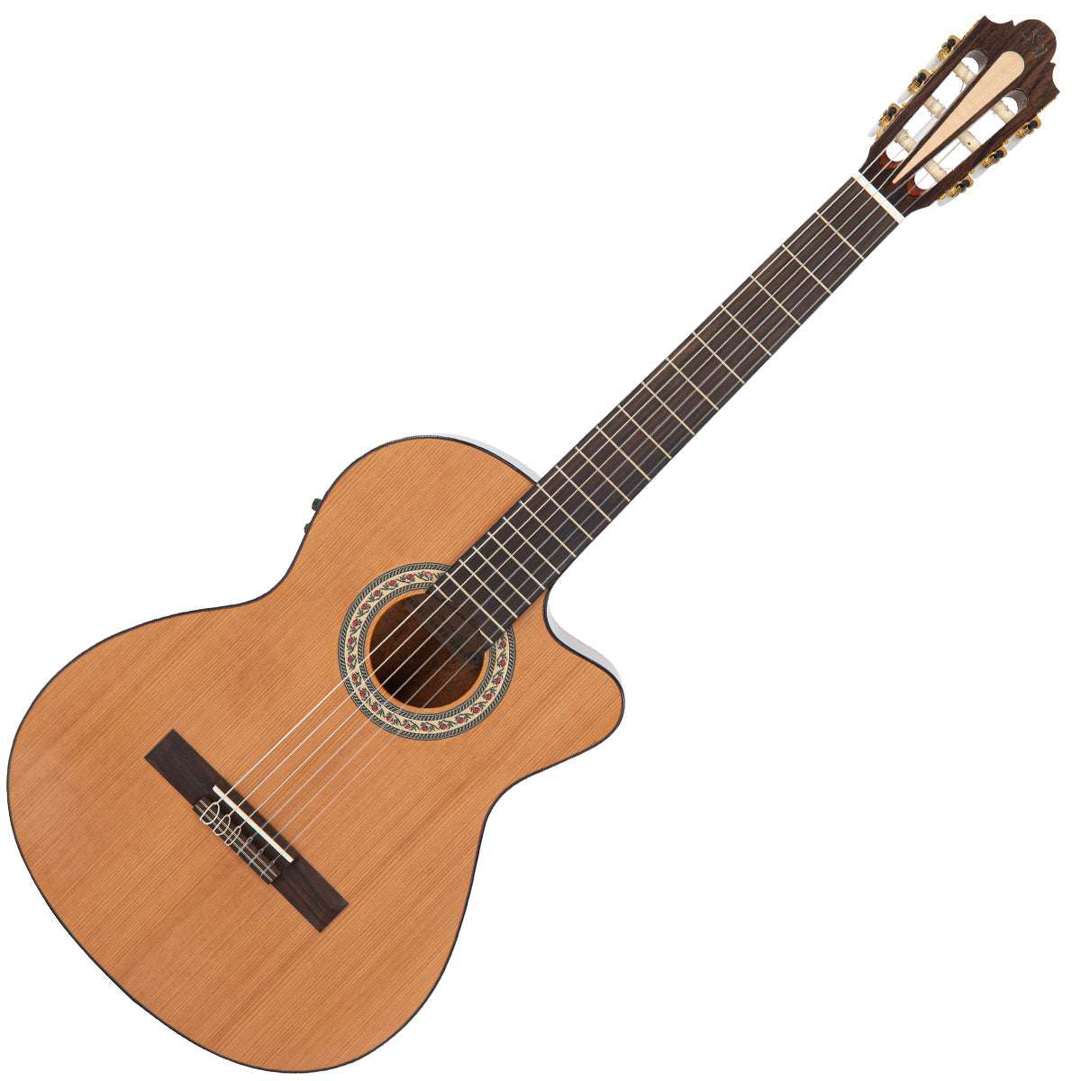 Santos Martinez Preludio Cutaway Electro - Classic Guitar ~ Natural High Gloss - Richards Guitars Of Stratford Upon Avon