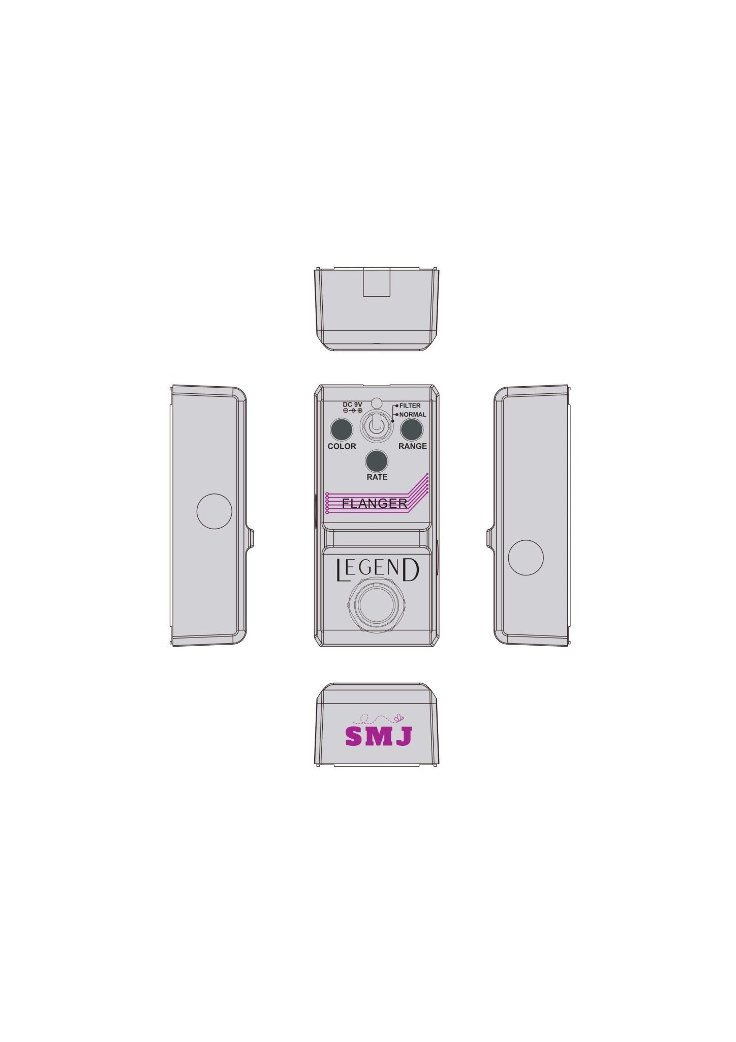 SMJ LEGEND Series Flanger Pedal - Richards Guitars Of Stratford Upon Avon