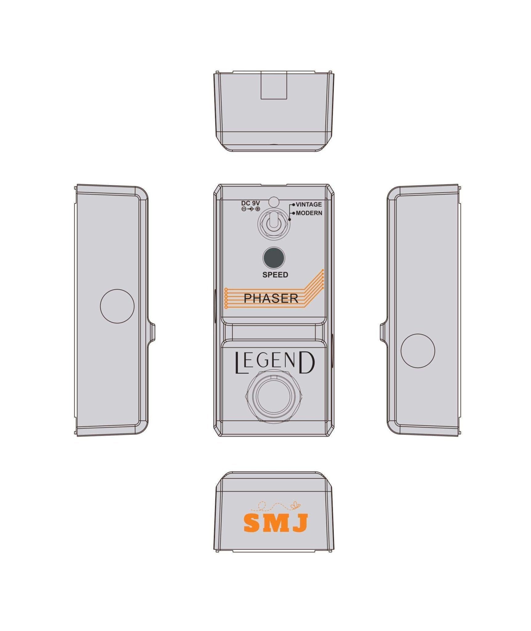 SMJ LEGEND Series Phaser Pedal - Richards Guitars Of Stratford Upon Avon