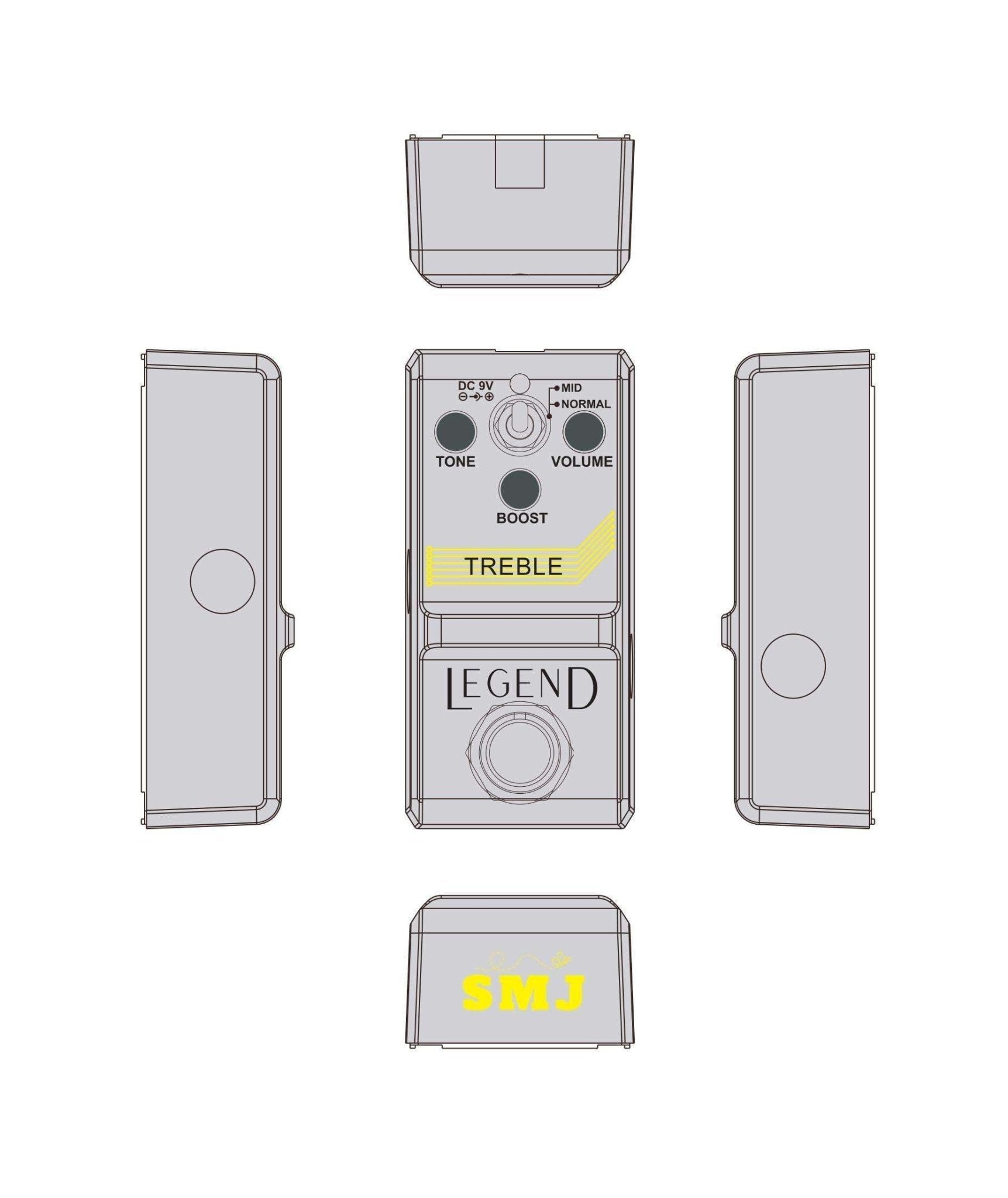 SMJ LEGEND Series Treble Pedal - Richards Guitars Of Stratford Upon Avon