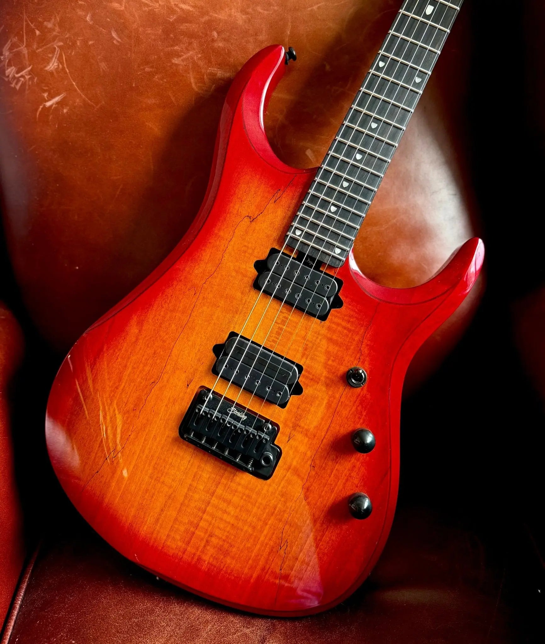 Sterling By Musicman JP150 DIMARZIO QUILTED MAPLE CERULEAN PARADISE -