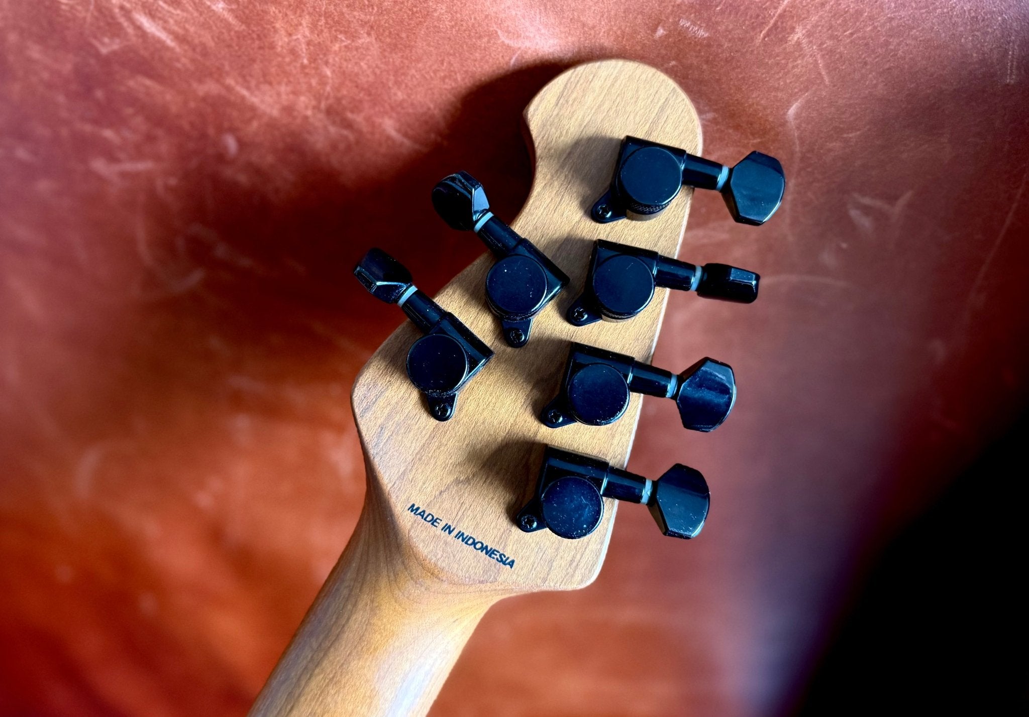 Sterling By Musicman JP150 Dimarzio Spalted Maple Blood Orange Burst - Richards Guitars Of Stratford Upon Avon