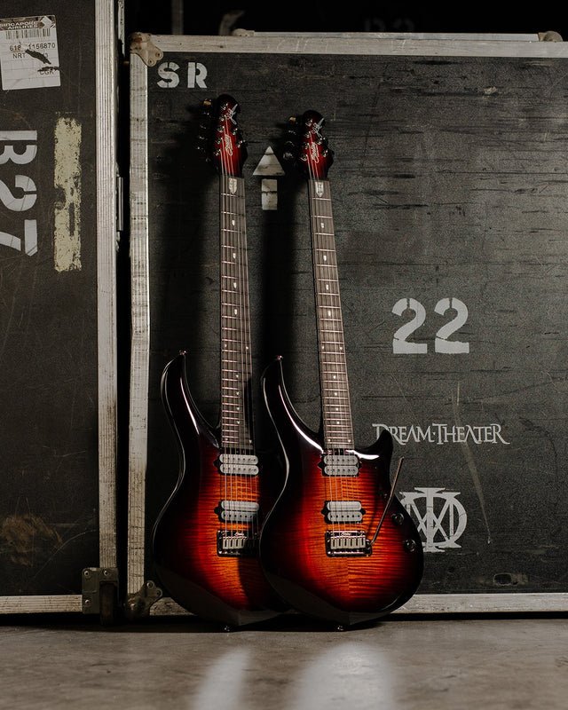 Sterling By Musicman Majesty 7 Dimarzio Maple Tiger Eye - Richards Guitars Of Stratford Upon Avon