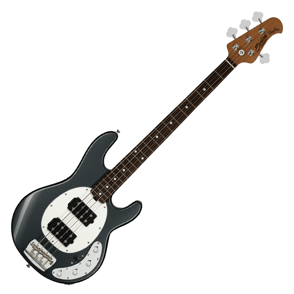 Sterling By MusicMan Stingray 4 HH Charcoal Frost - Richards Guitars Of Stratford Upon Avon