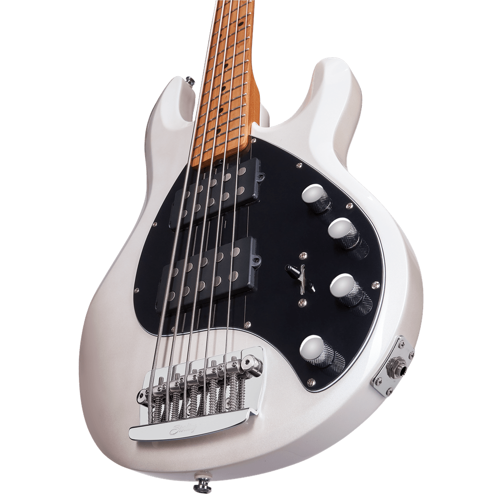 Sterling By Musicman Stingray 5 HH Pearl White - Richards Guitars Of Stratford Upon Avon