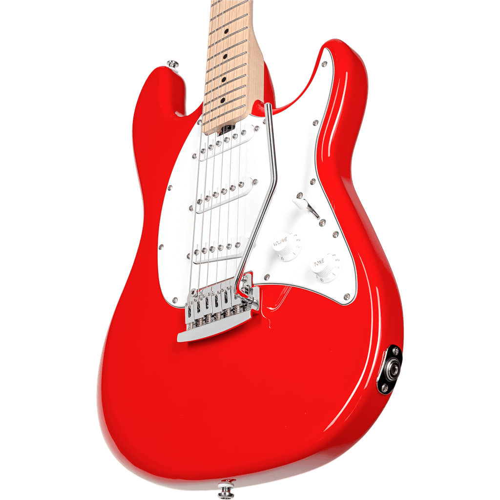 Sterling By Musicman SUB Cutlass SSS Fiesta Red - Richards Guitars Of Stratford Upon Avon