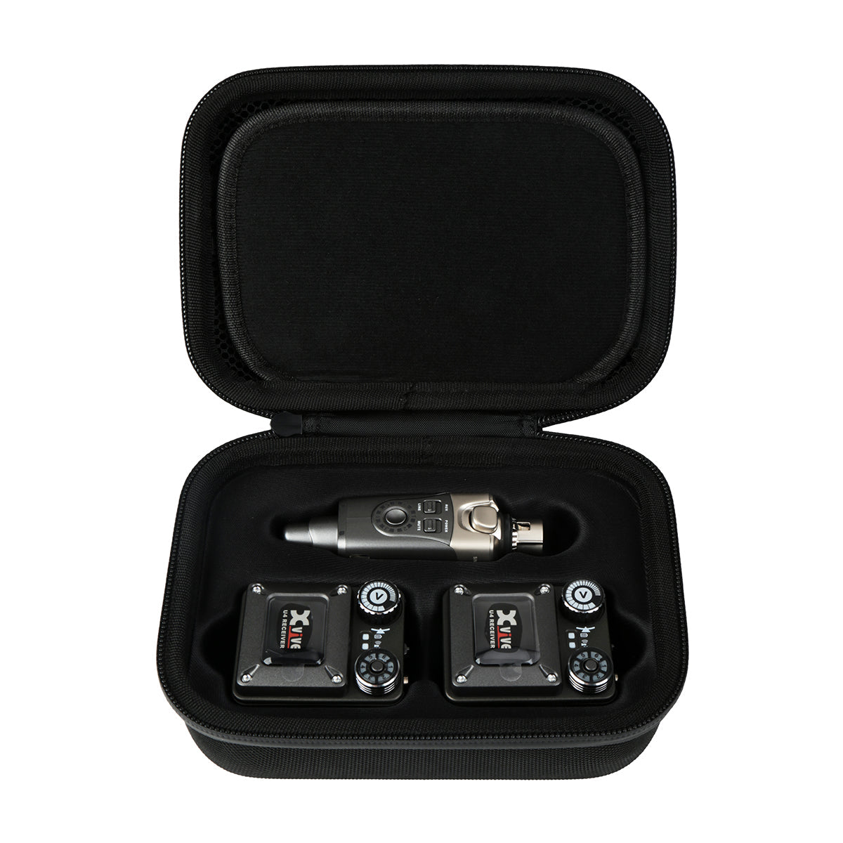Xvive Travel Case for U4R2 In-Ear Monitor Wireless System (2 Receivers), Travel Case for sale at Richards Guitars.