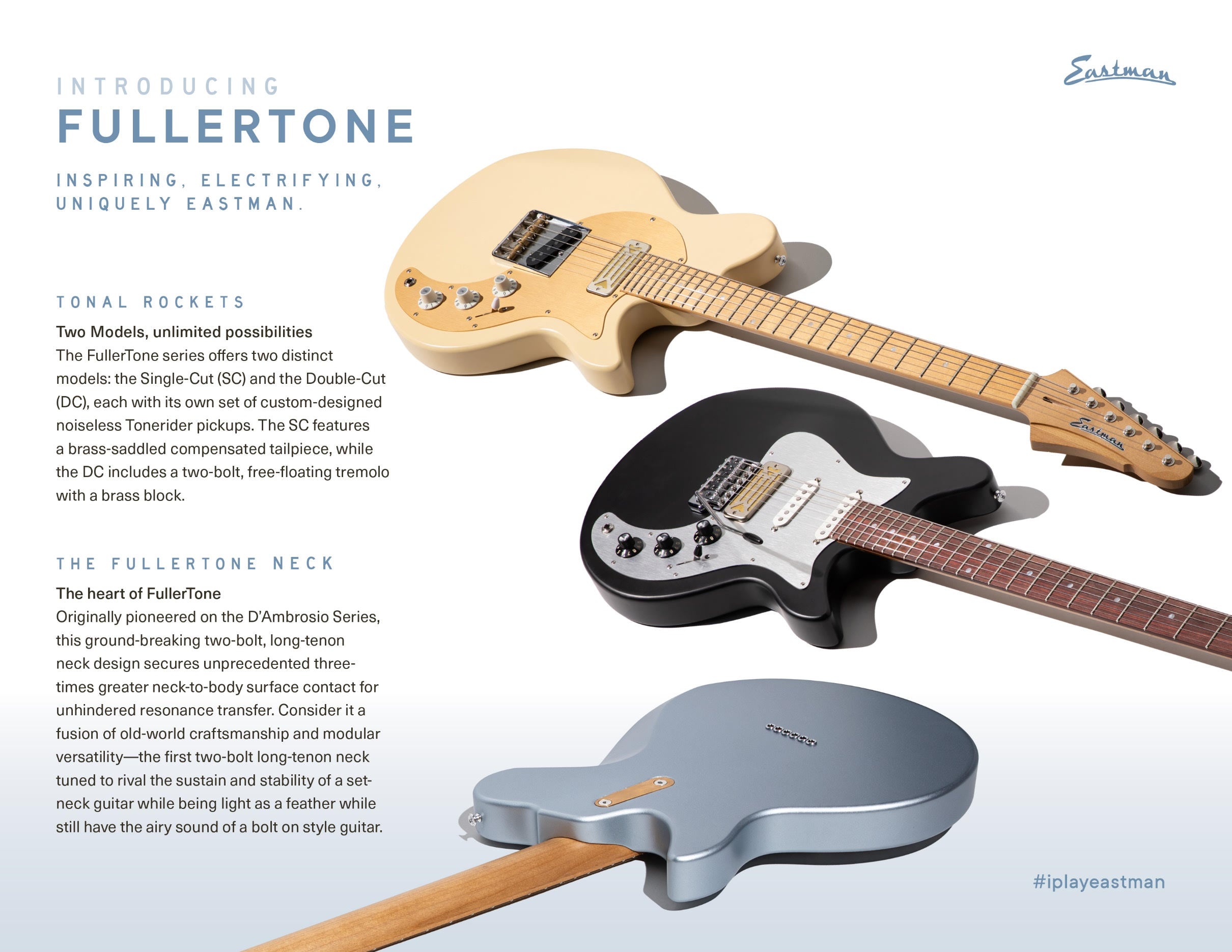 ギター Fullertone Guiters TELLINGS 52 Fullertone SC'52 - Eastman Guitars