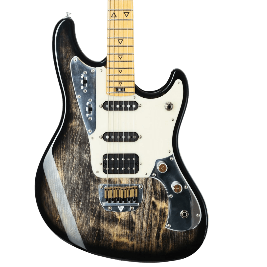 Valiant Mercury Burning Grey w Stainless Steel Frets - Richards Guitars Of Stratford Upon Avon