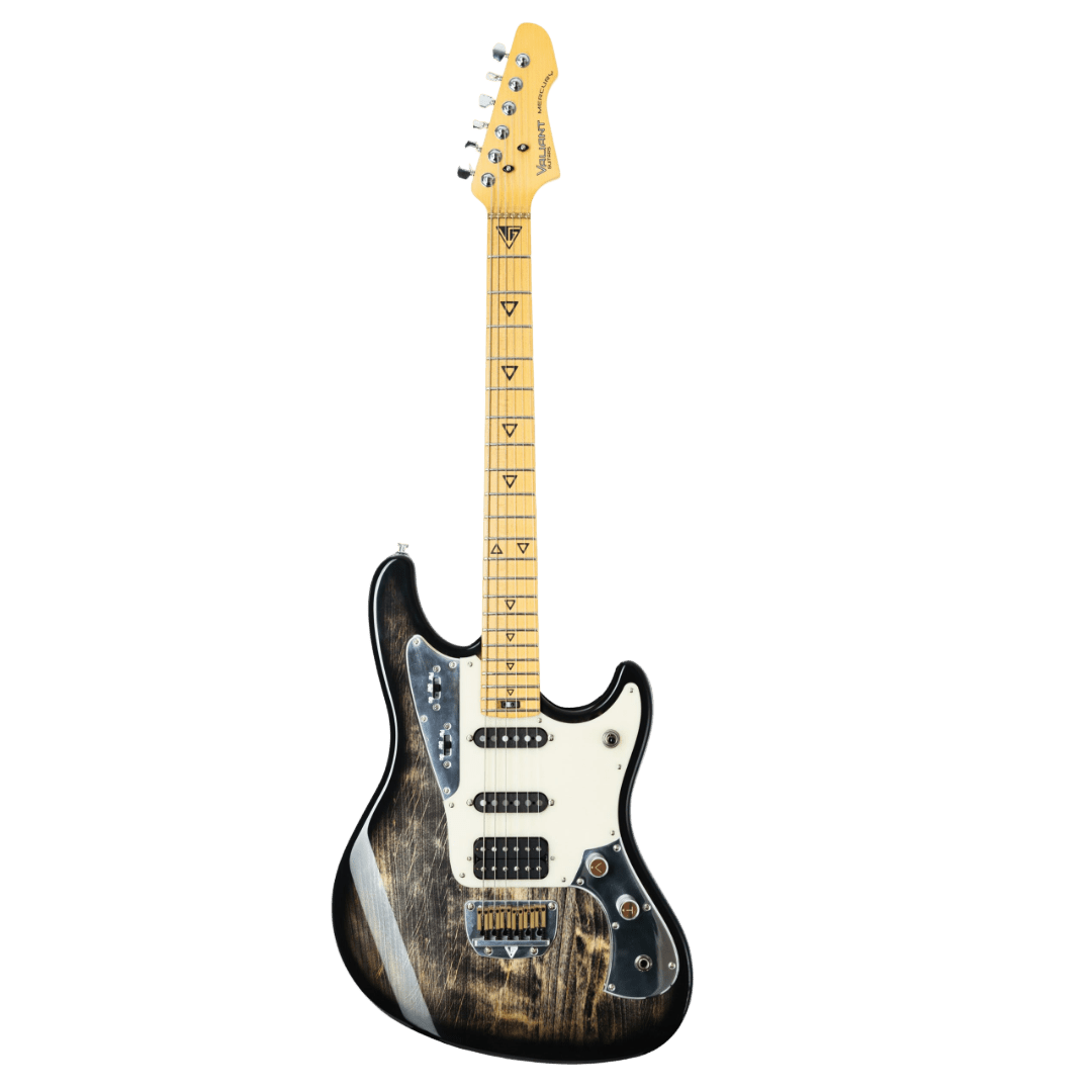 Valiant Mercury Burning Grey w Stainless Steel Frets - Richards Guitars Of Stratford Upon Avon