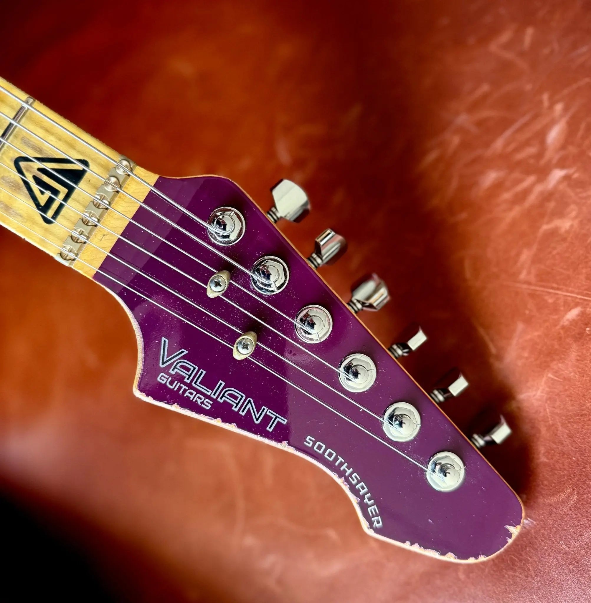 Buy Valiant Soothsayer Distressed Purple W' Stainless Steel Fret Upgrade 
