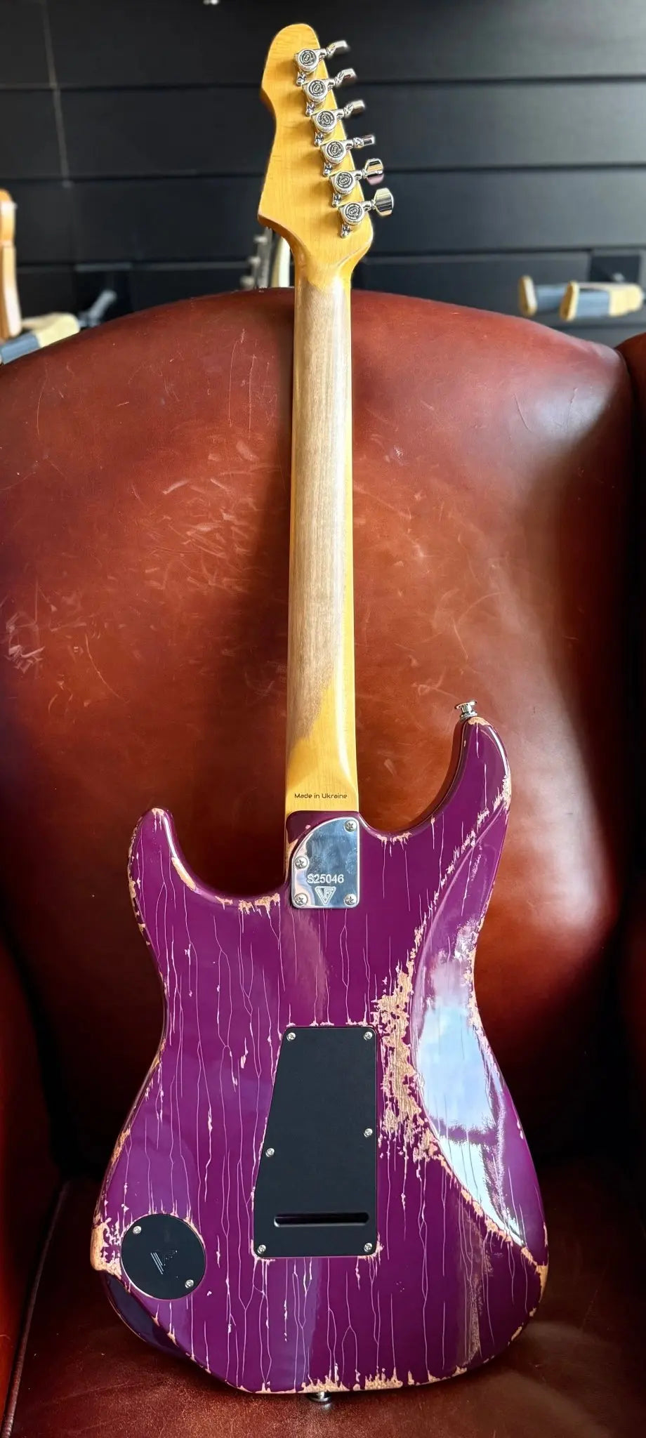 Buy Valiant Soothsayer Distressed Purple W' Stainless Steel Fret Upgrade 