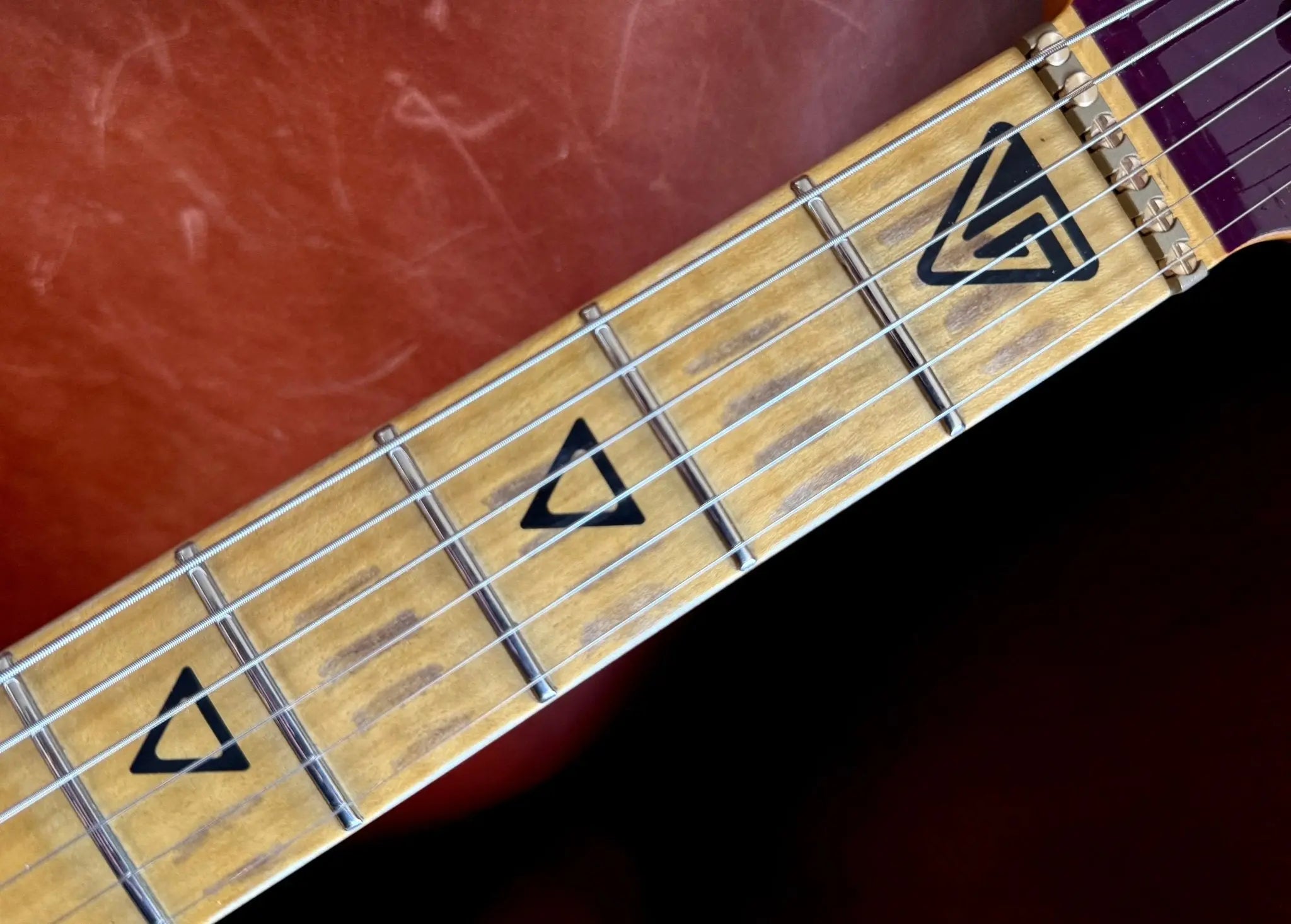 Buy Valiant Soothsayer Distressed Purple W' Stainless Steel Fret Upgrade 