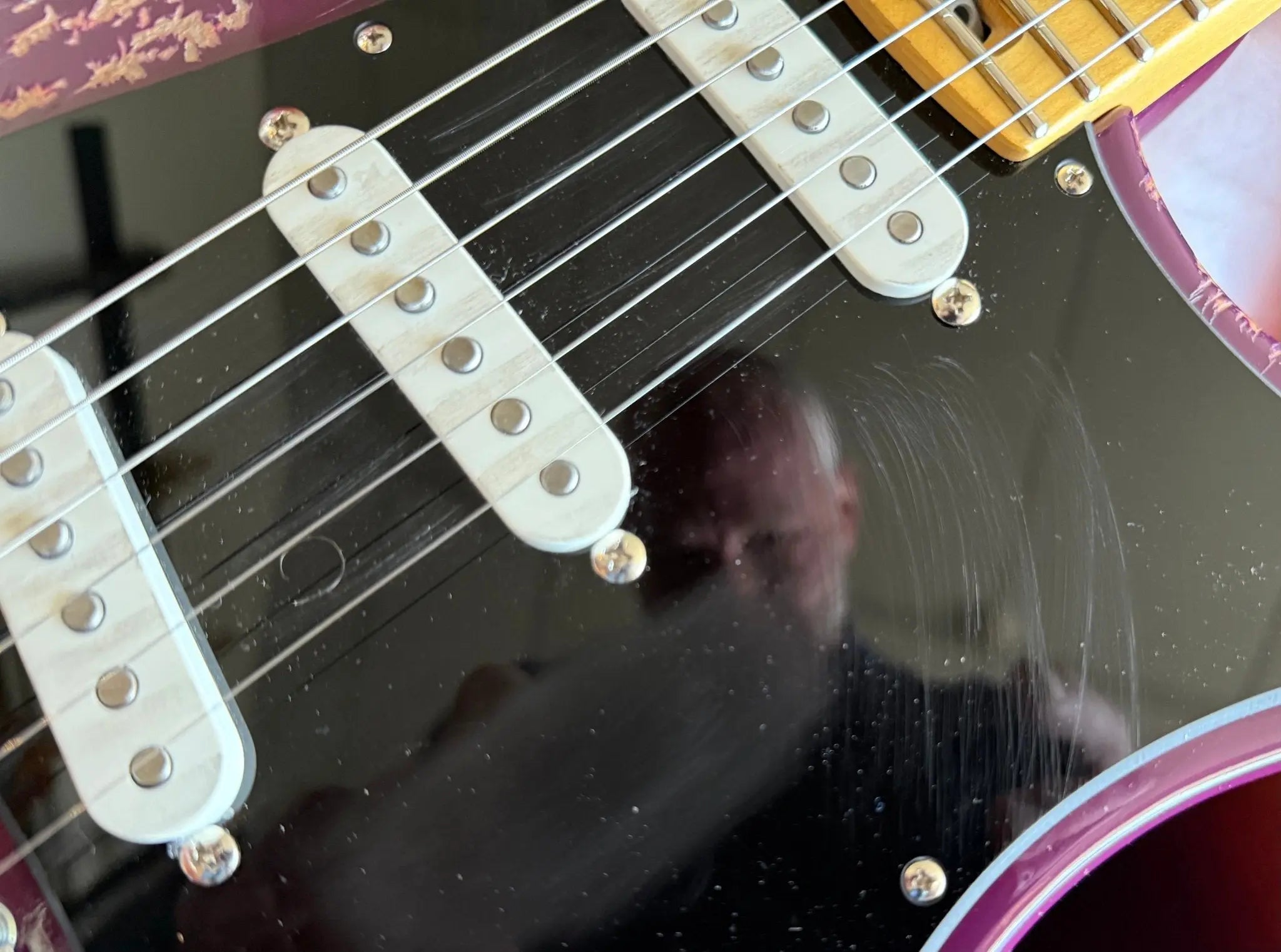 Buy Valiant Soothsayer Distressed Purple W' Stainless Steel Fret Upgrade 