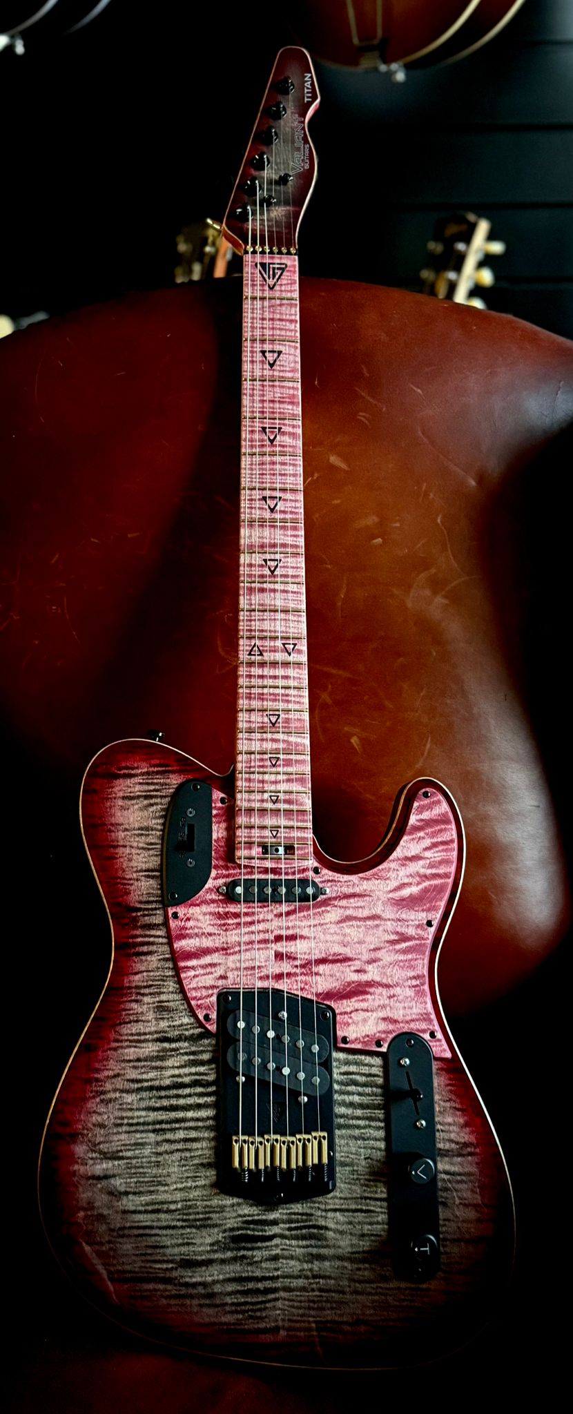 Valiant Titan Hyperion Ash Coals Deluxe Edition - Richards Guitars Of Stratford Upon Avon