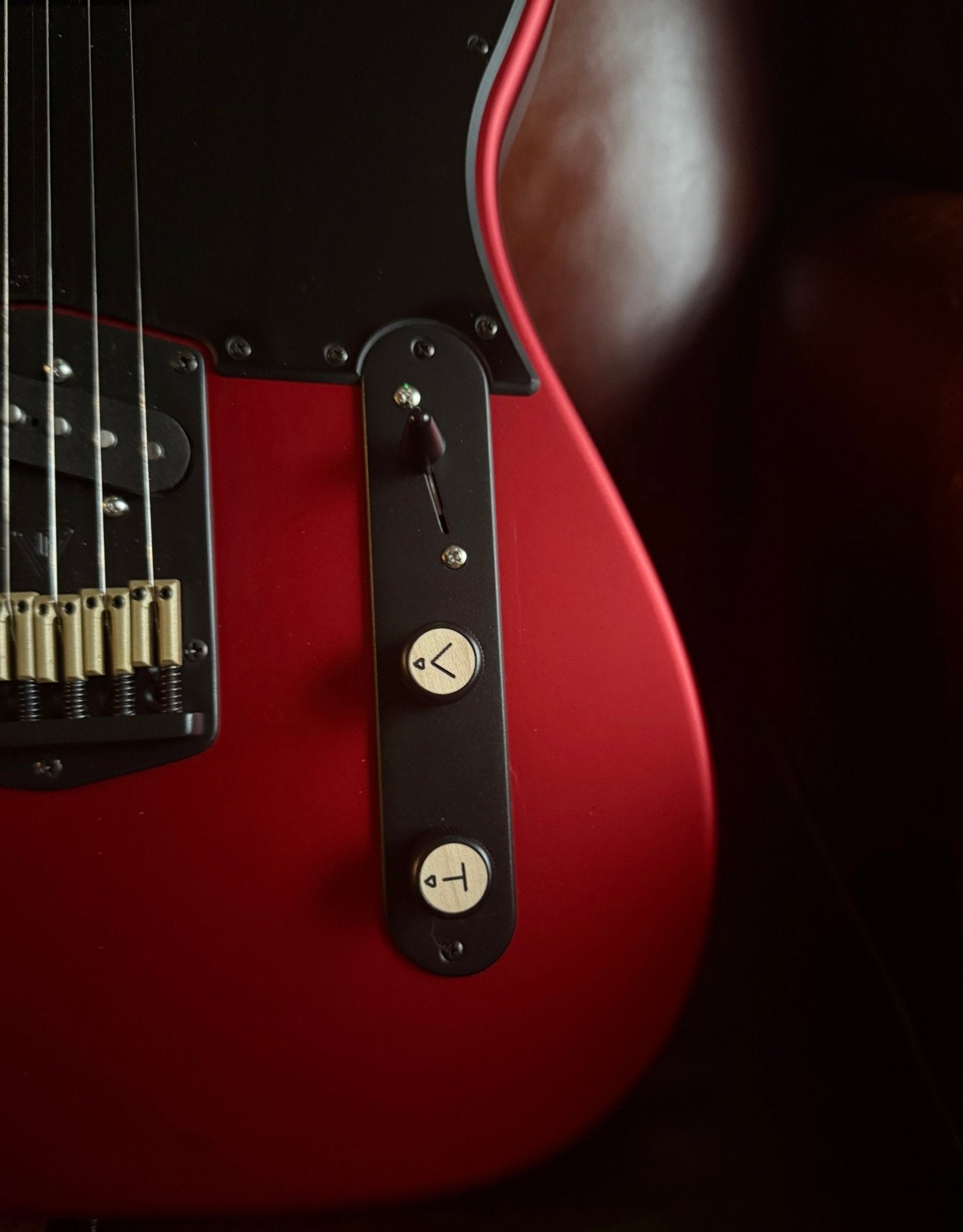 Valiant Titan Ruby Satin Electric Guitar With Stainless Steel Frets Upgrade - Richards Guitars Of Stratford Upon Avon